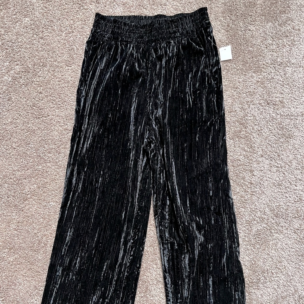 Brand New Gap Black Velour Pant
